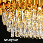 Oval Luxe Black Chandelier — 8-Light - View 4