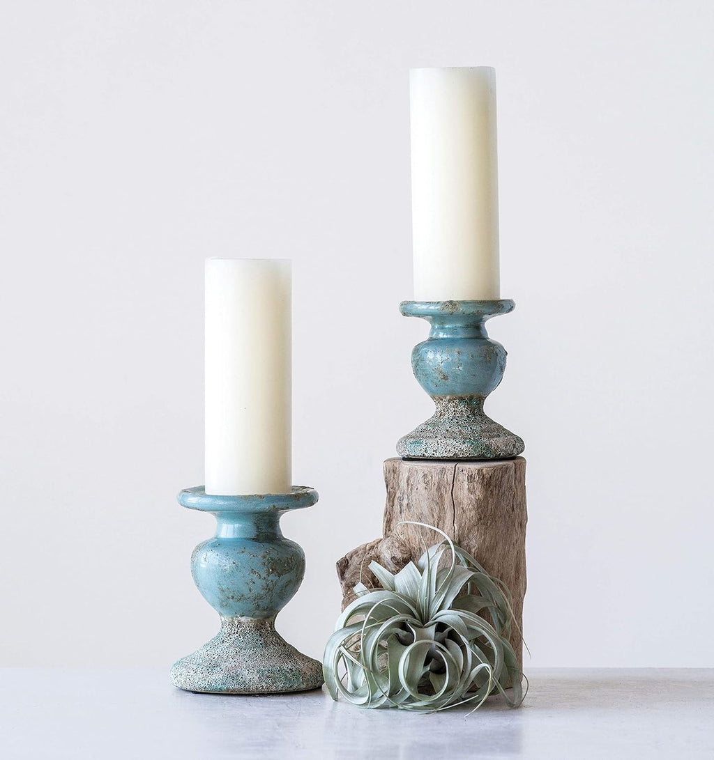 Farmhouse Black Pillar Candle — 4.5" - View 7