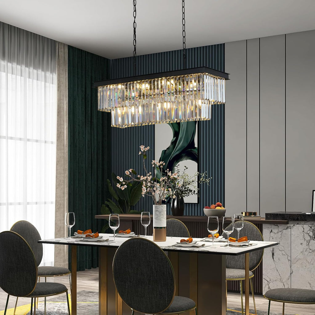 Luxe Black Chandelier — 11-Light - View 2