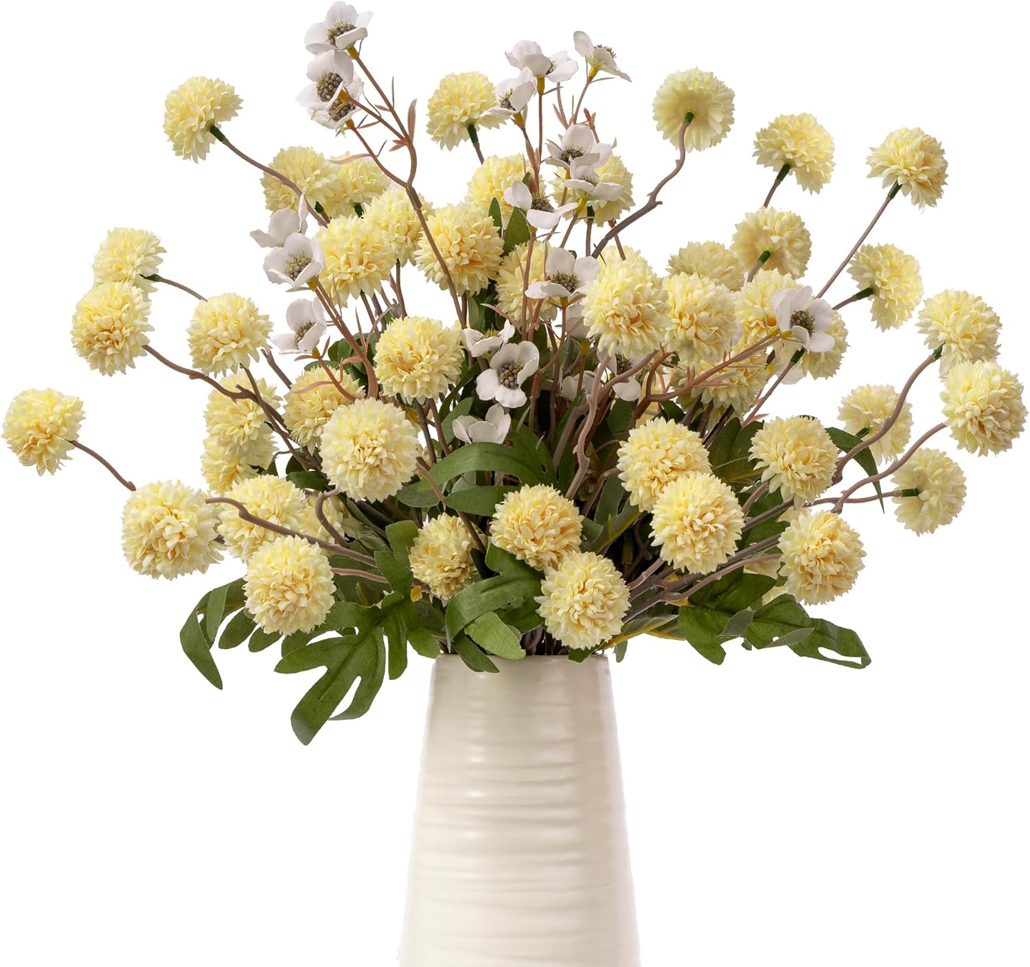 Blue Artificial Plant — Yellow+daisy