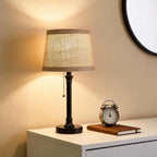 Black Bedside Lamp — 19.5" - View 2