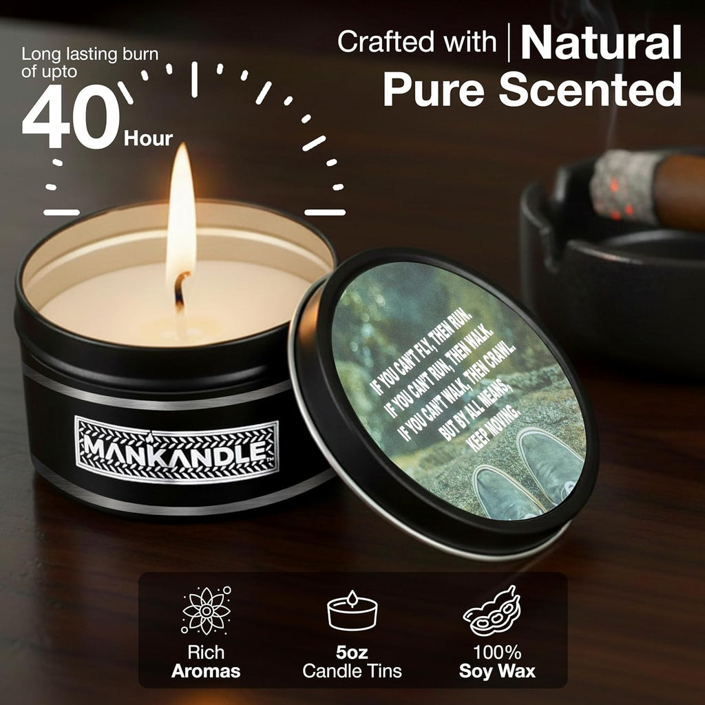 Soy Wax Black Candle Set - View 3