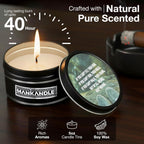 Soy Wax Black Candle Set - View 3