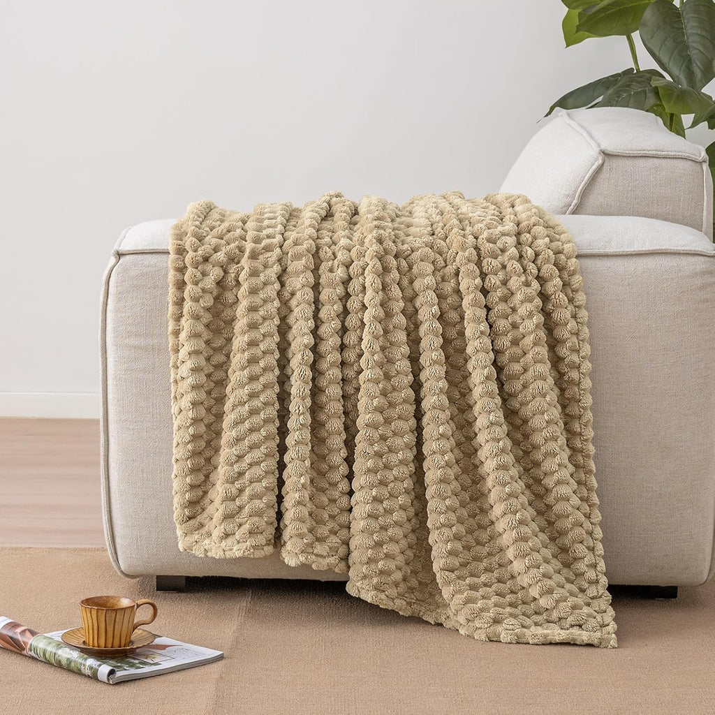Luxe Beige Throw Pillow — 50" - View 6