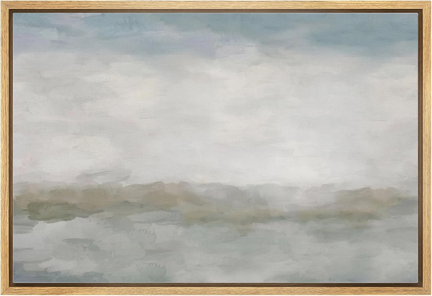 Framed Luxe Grey Wall Art — 16" — 24"L x 16"W