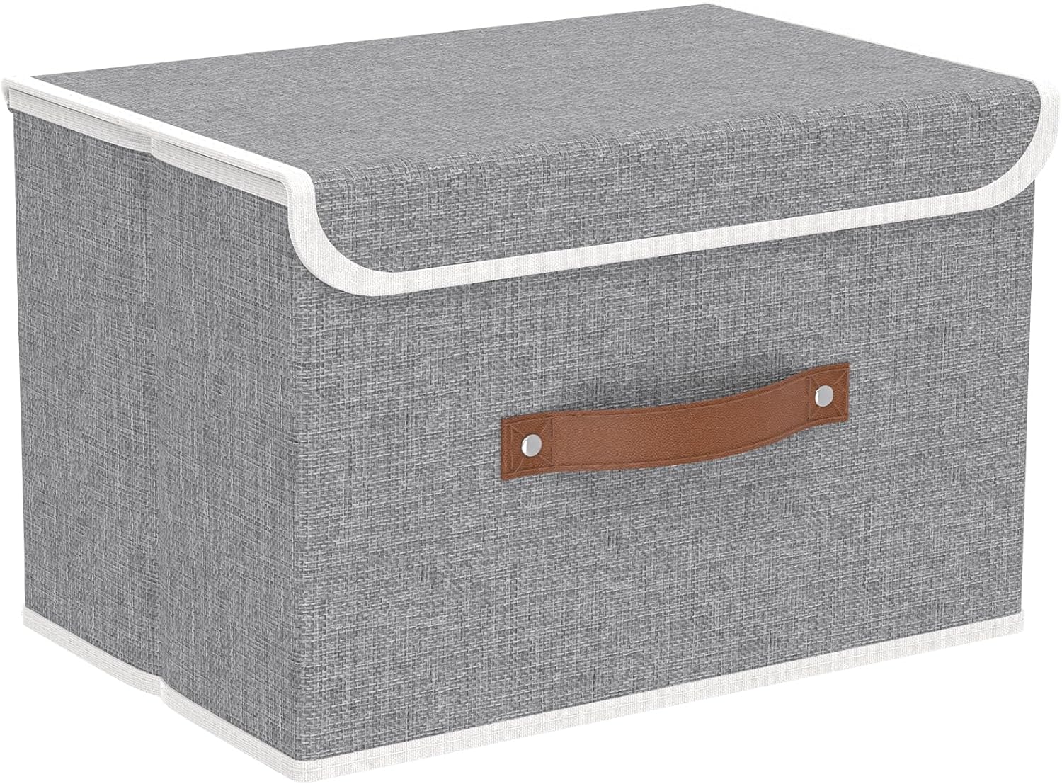 Linen Beige Basket — 15.0" — Grey
