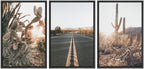 Framed Modern Fabric Wall Art — 16"