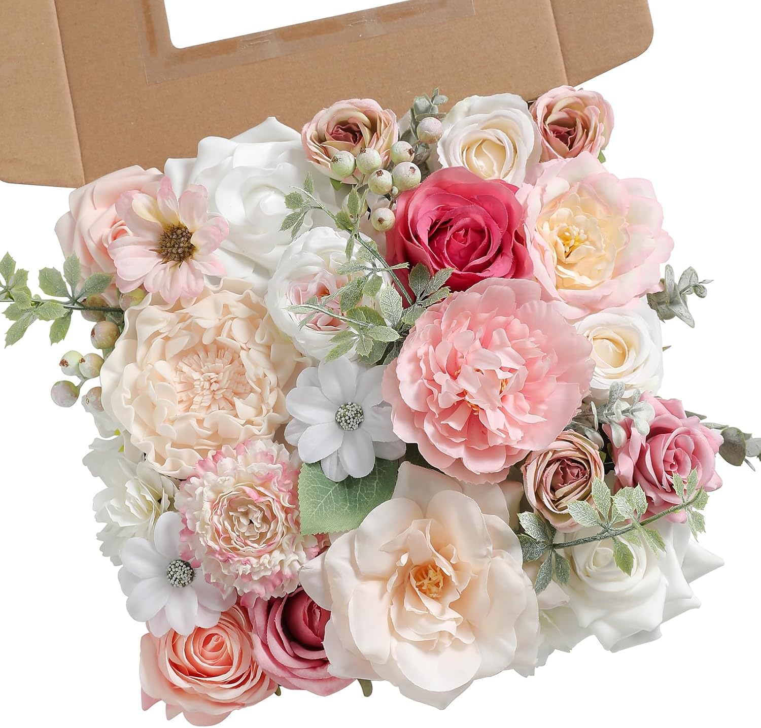Blue Artificial Flowers — Light Pink