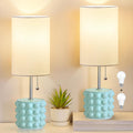 Adjustable Blue Nightstand Lamp — Set of 2 — Blue