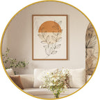 Round Luxe Glass Mirror