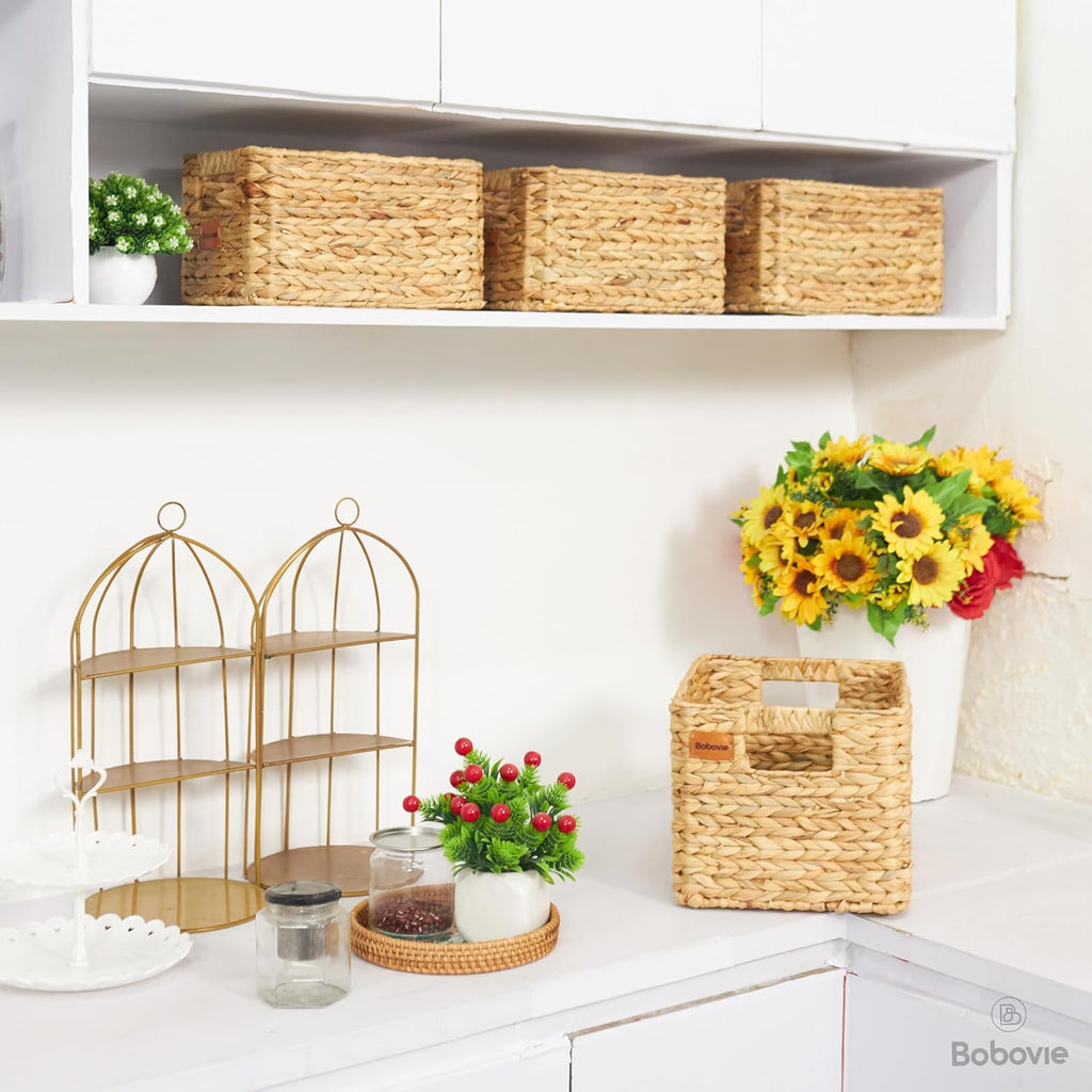 Rattan Storage Basket — 14.2" - View 6