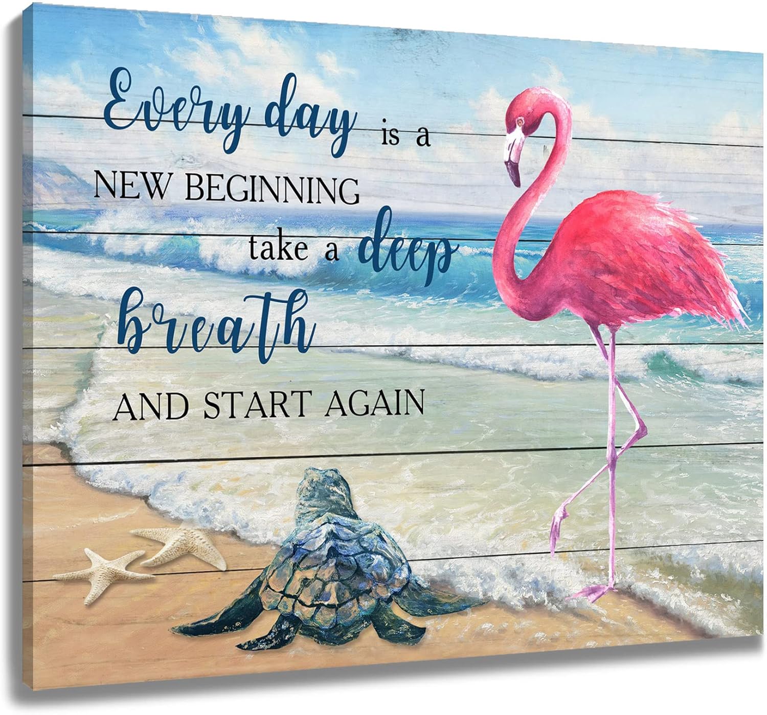 Framed Farmhouse Wood Canvas Wall Art — 12" — 16"L x 20"W