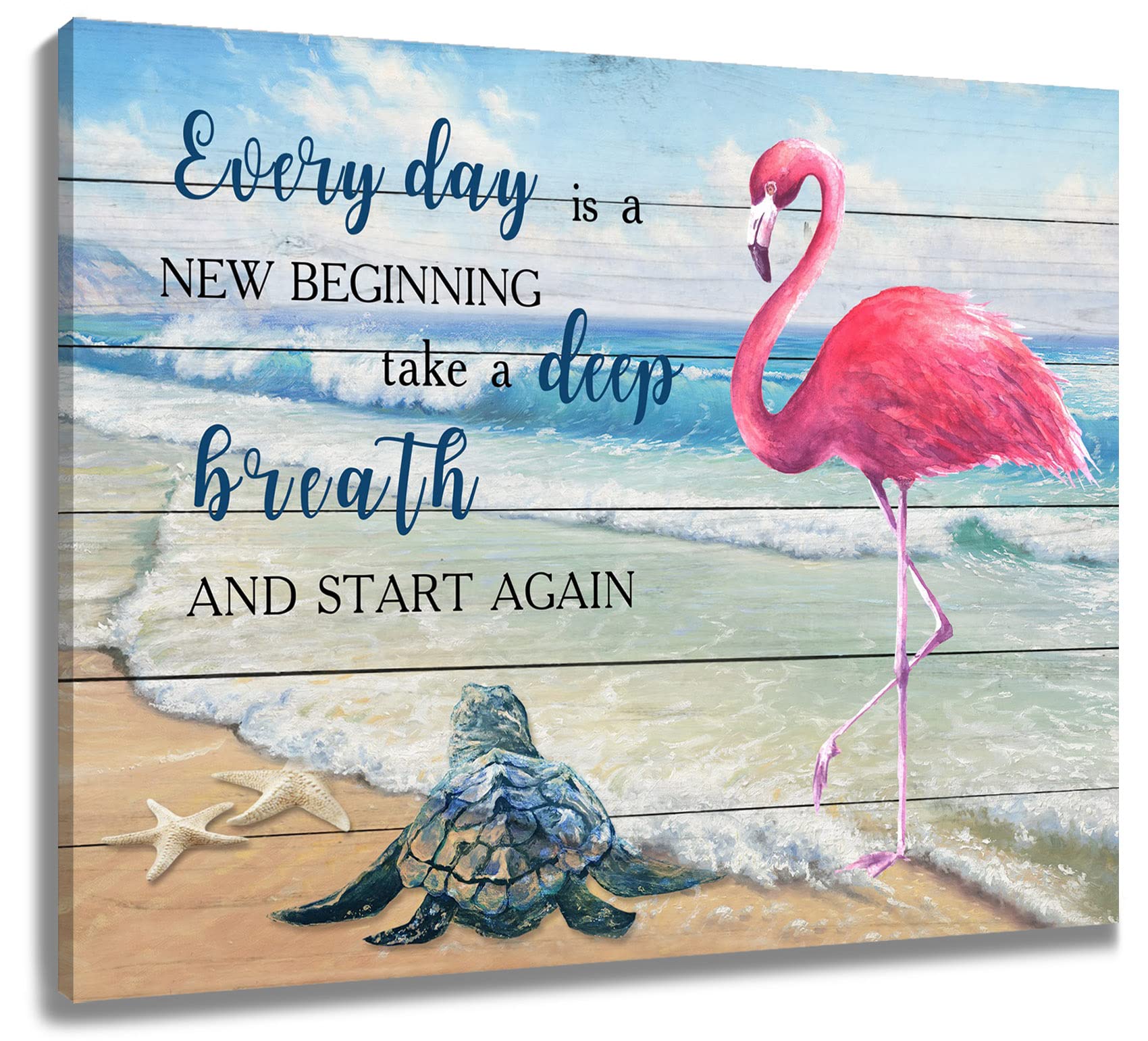 Framed Farmhouse Wood Canvas Wall Art — 12"