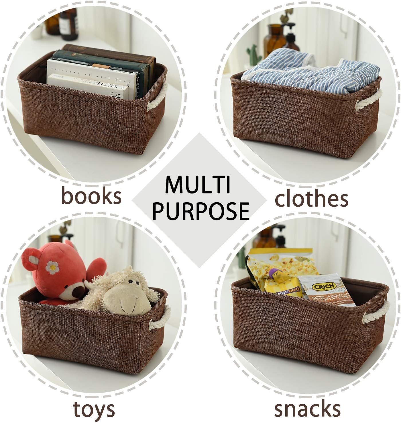 Beige Storage Bin - View 4