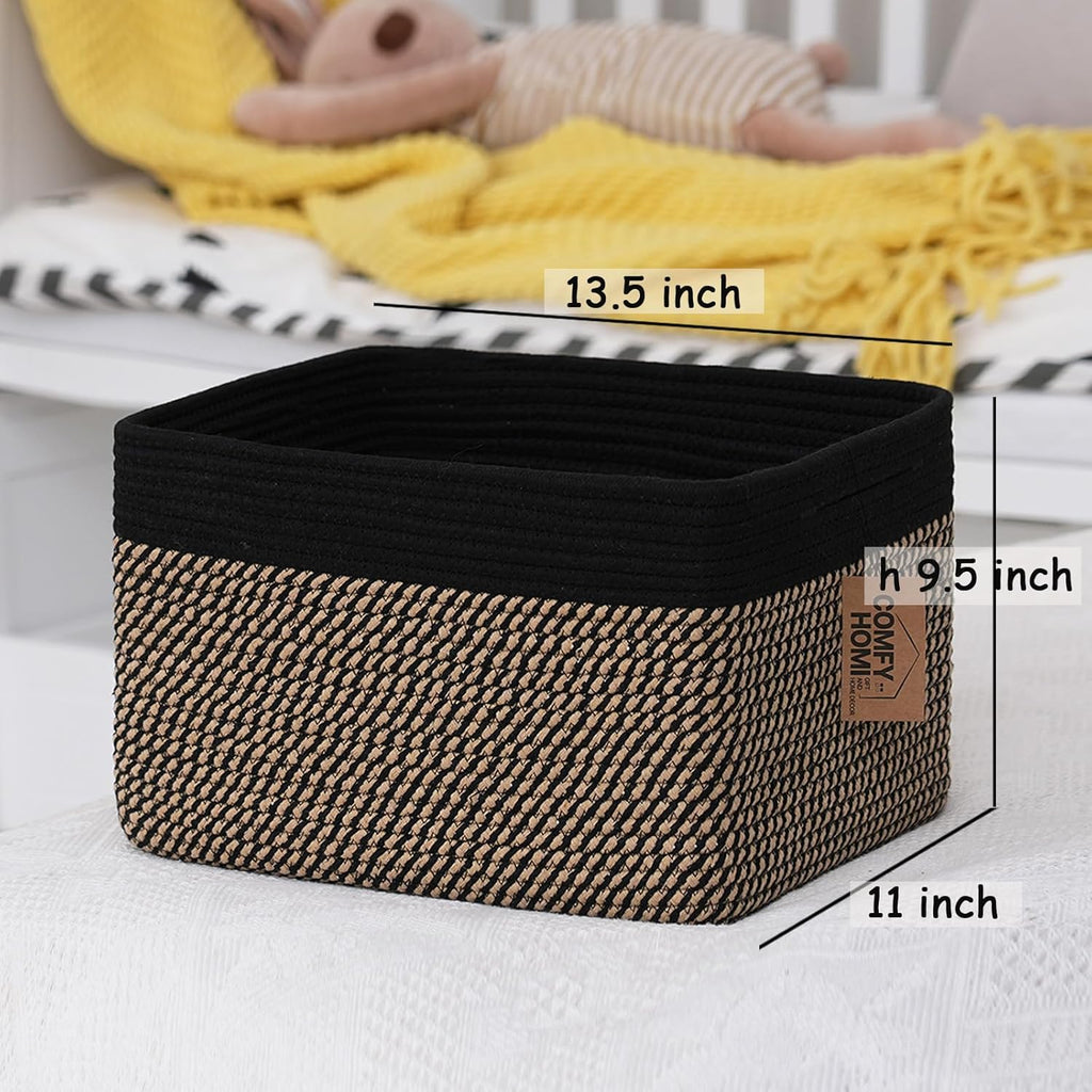 Boho Beige Basket — 13.5" - View 4