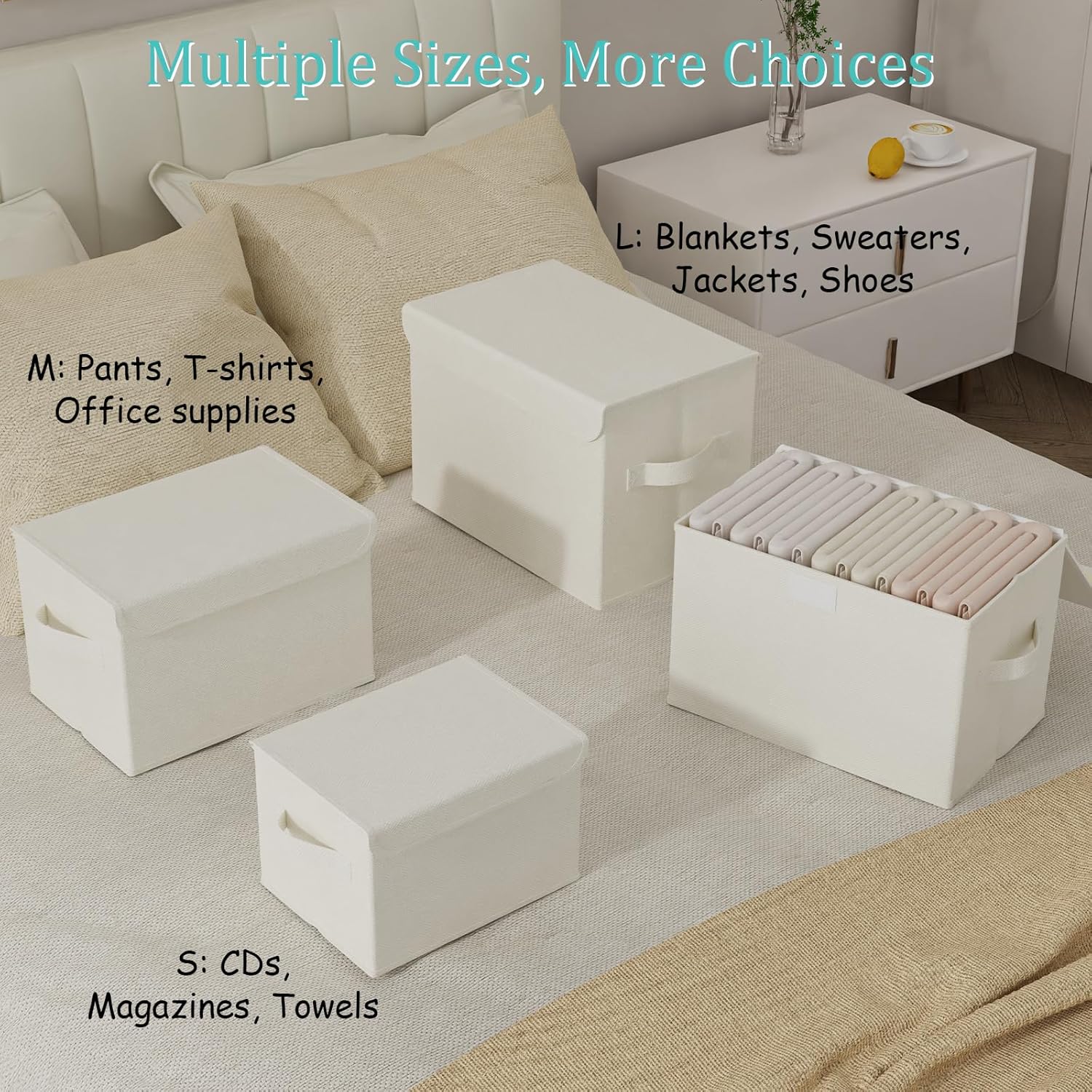 Beige Storage Bin — 2x7 - View 4