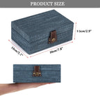 Linen Blue Storage Basket - View 5