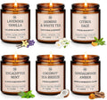 Scented Wood Soy Candle — Vanilla/White Tea/Sage/Eucalyptus/Sea Breeze/Sandalwood
