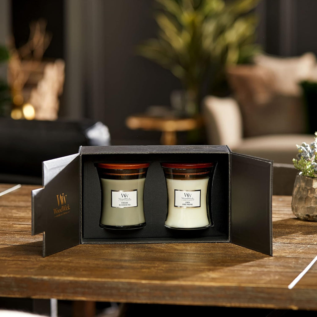 Linen Wood Scented Candle - View 5