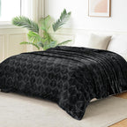 Black Throw Pillow — 50" - View 4