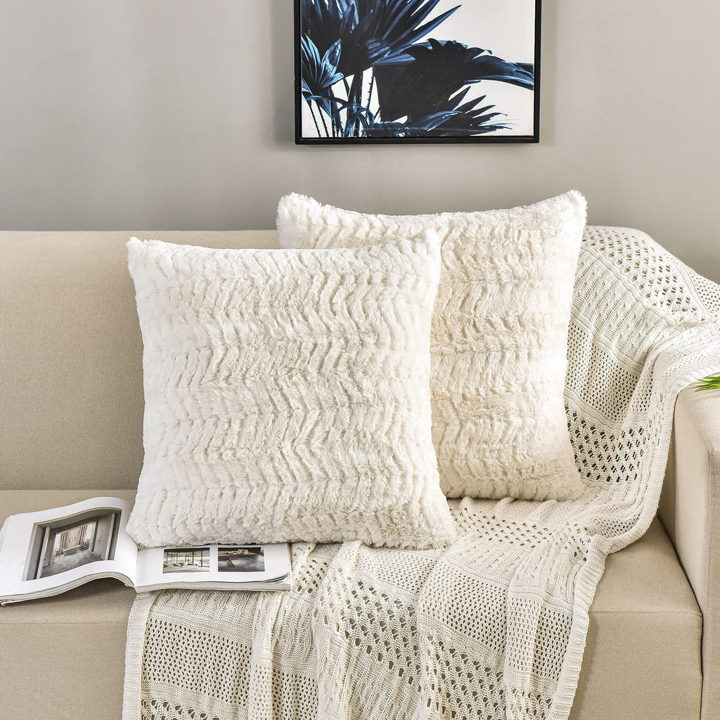 Boho Blue Throw Pillow Cover — 18"