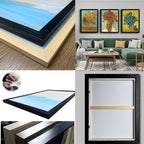 Framed Blue Wall Art — 12" - View 7