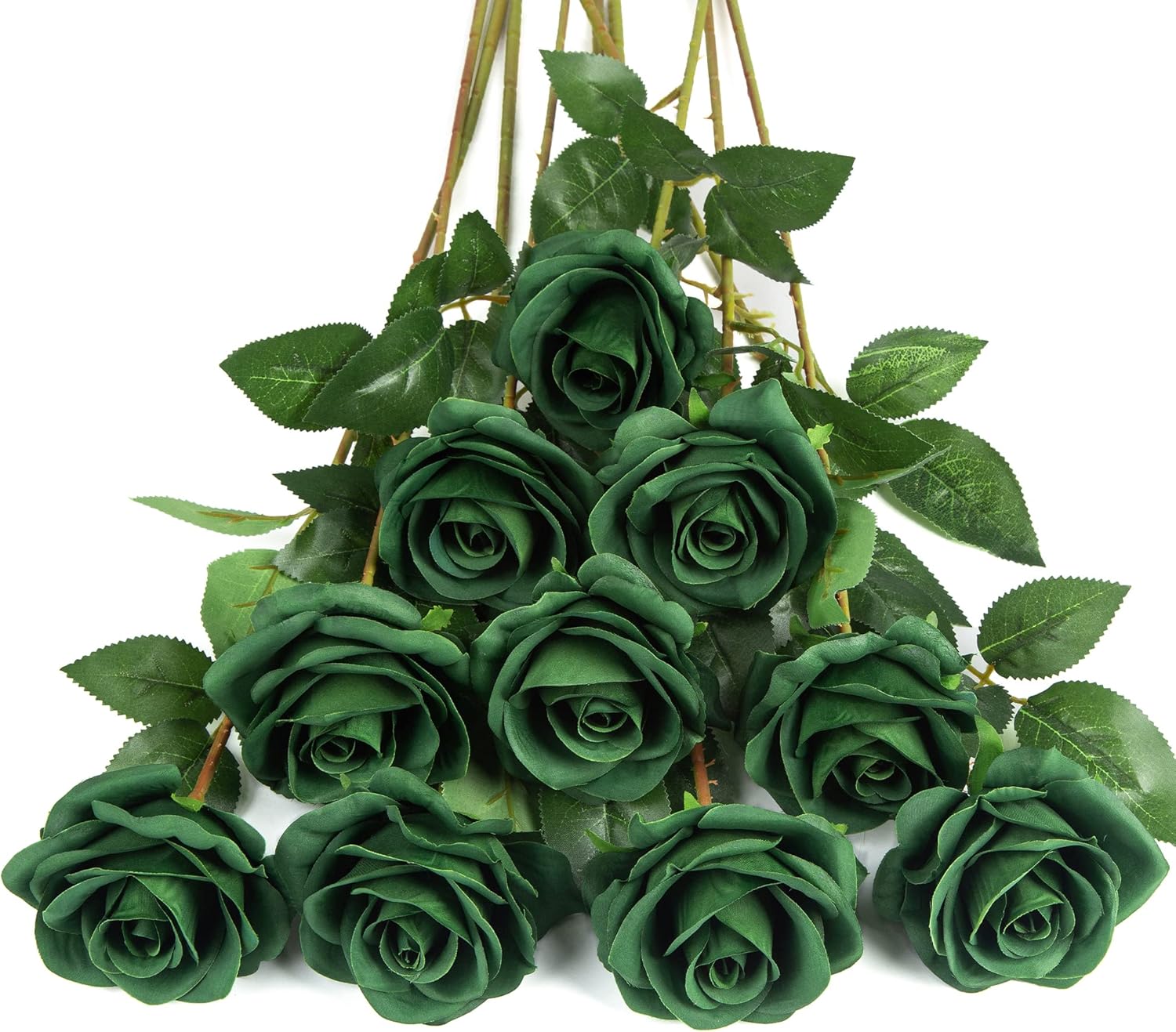 Black Artificial Plant — Dark Green