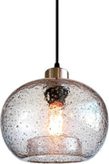 Farmhouse Blue Pendant Light — 7" — Marble Clear 1 Pack