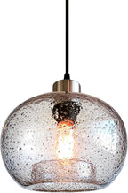 Farmhouse Blue Pendant Light — 7" — Marble Clear 1 Pack