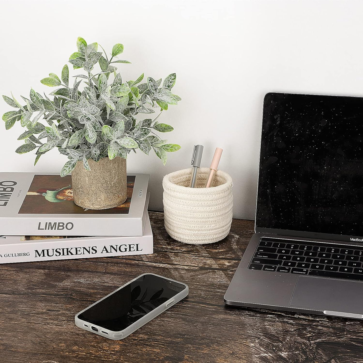 Farmhouse Green Faux Plant — 8" - View 4