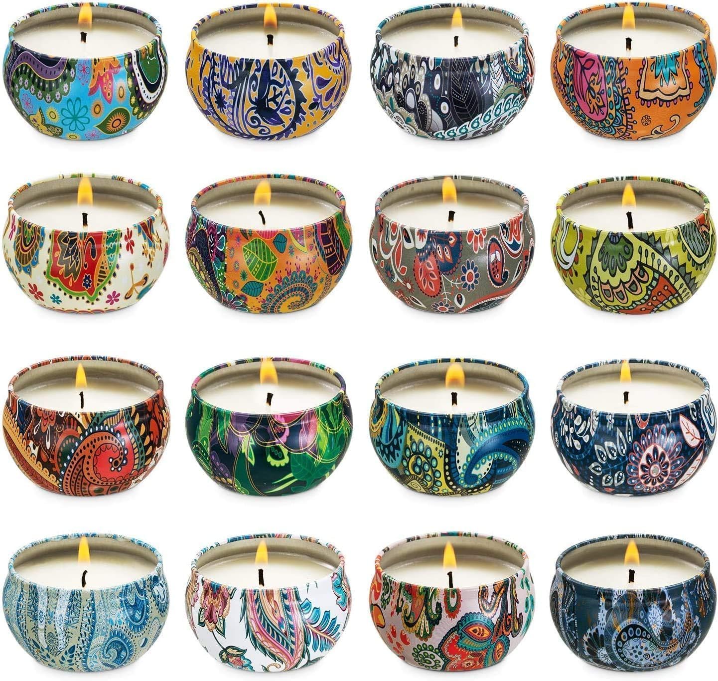 Soy Wax Black Scented Candle — Multi-Color7