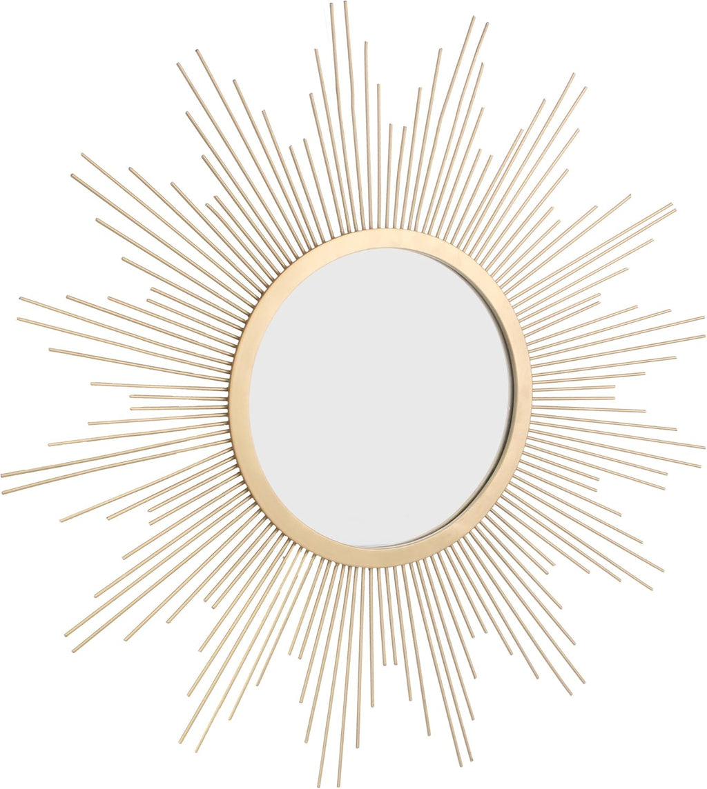 Round Luxe Metal Wall Mirror — 23" - View 2