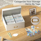 Linen Beige Storage Basket — 4x6 - View 7