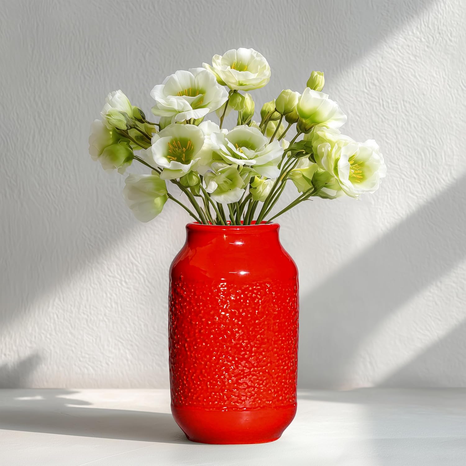 Farmhouse Beige Decorative Vase — 9" — 9 Inch