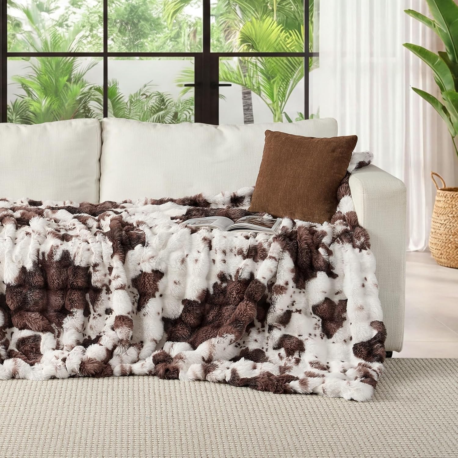 Luxe Beige Throw Pillow — 90" - View 2
