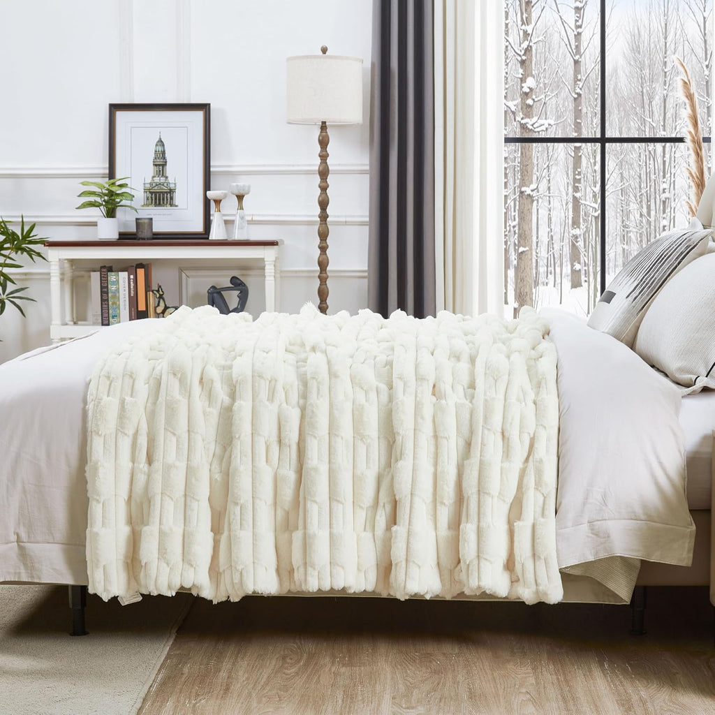 Modern Beige Throw Pillow — 50" - View 4