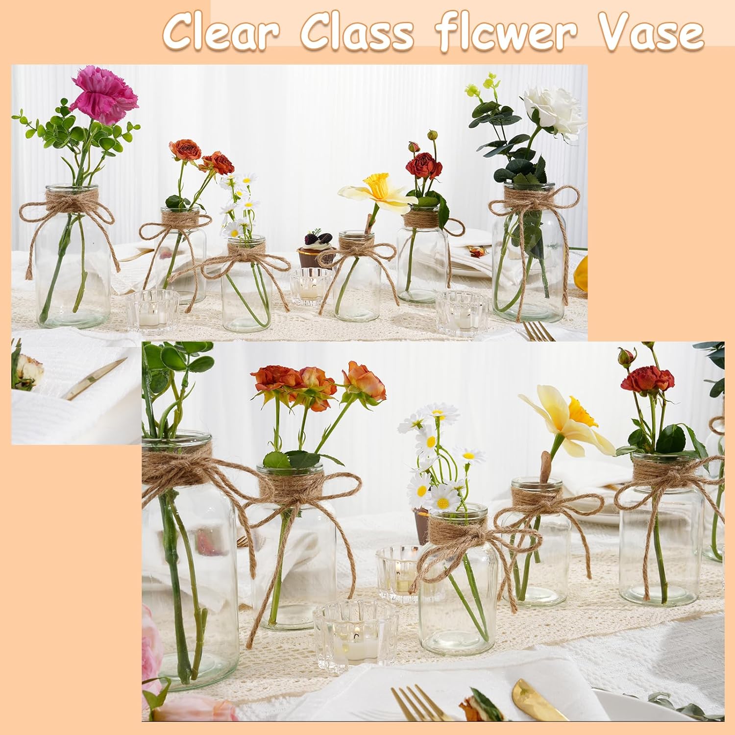 Vintage Farmhouse Grey Vase — Set of 3 - View 5