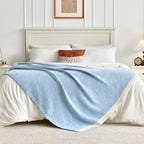 Knit Beige Throw Pillow — 50" - View 3