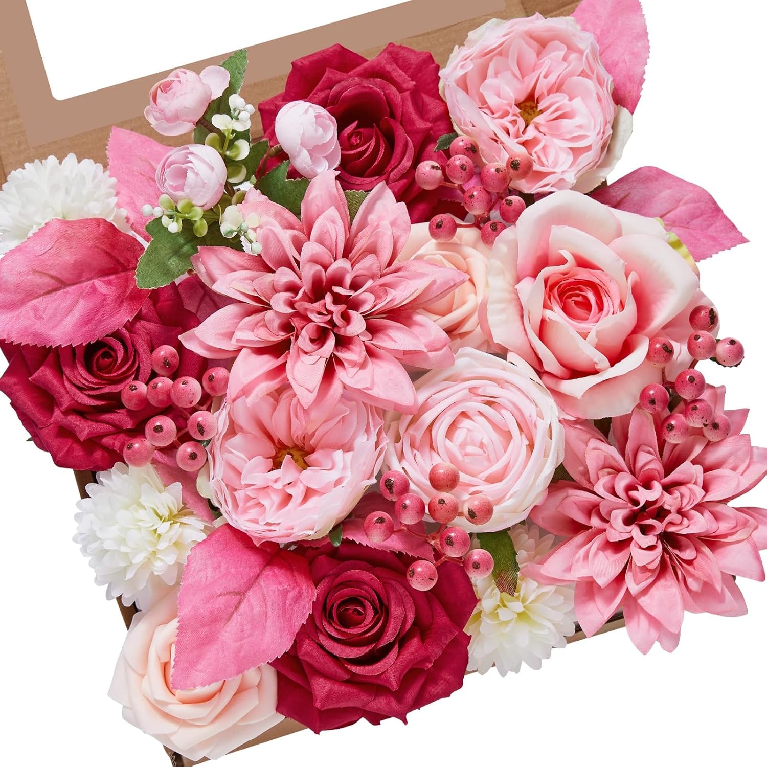 Black Artificial Flowers — A Abby Hot Pink