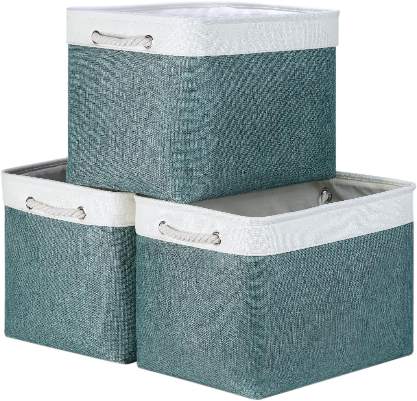 Beige Storage Basket — 17x12 — 3 Pack-L-16x11.8x11.8 In
