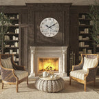 Battery Operated Farmhouse Beige Wall Clock — 16" - View 4
