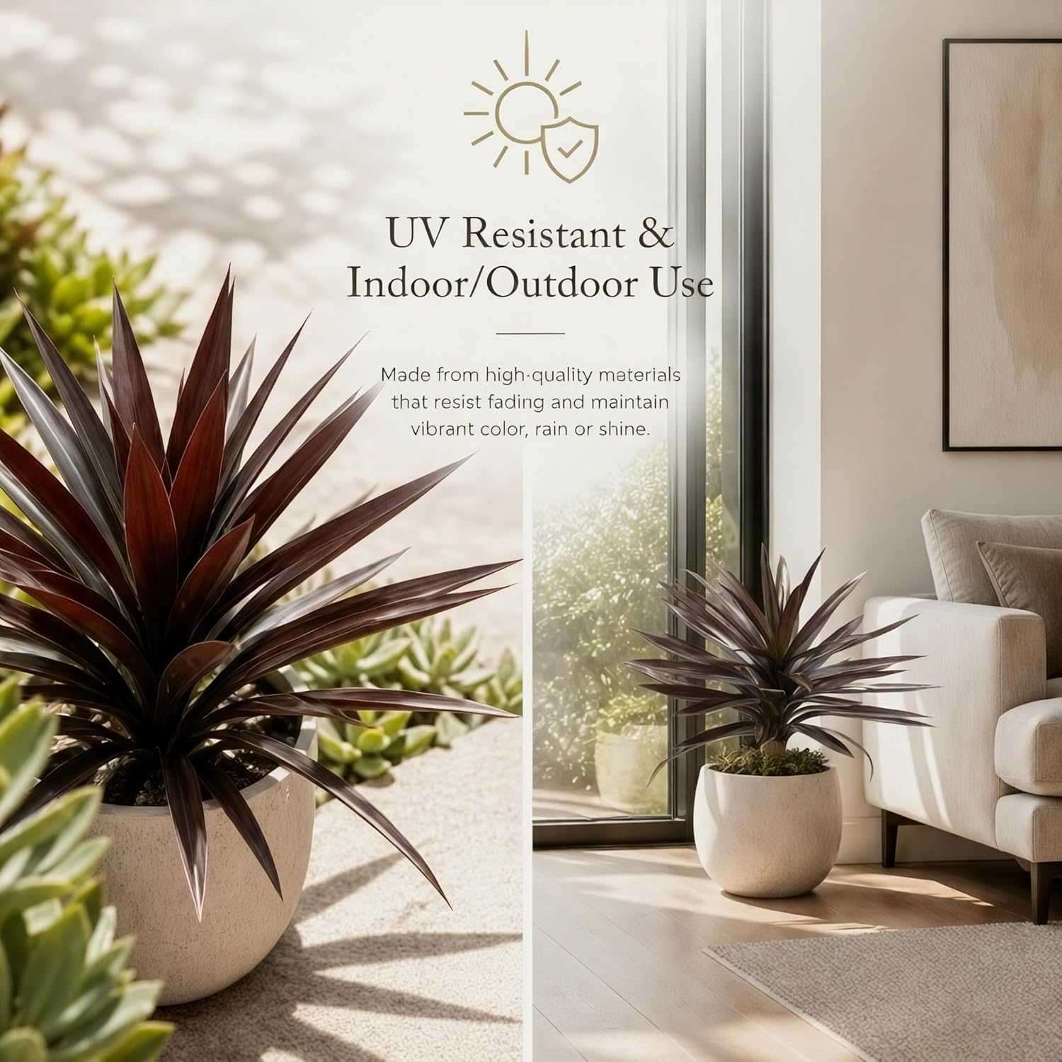 Brown Artificial Plant — 20" - View 3