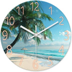 Battery Operated Blue Wall Clock — 12" — 24 Inch