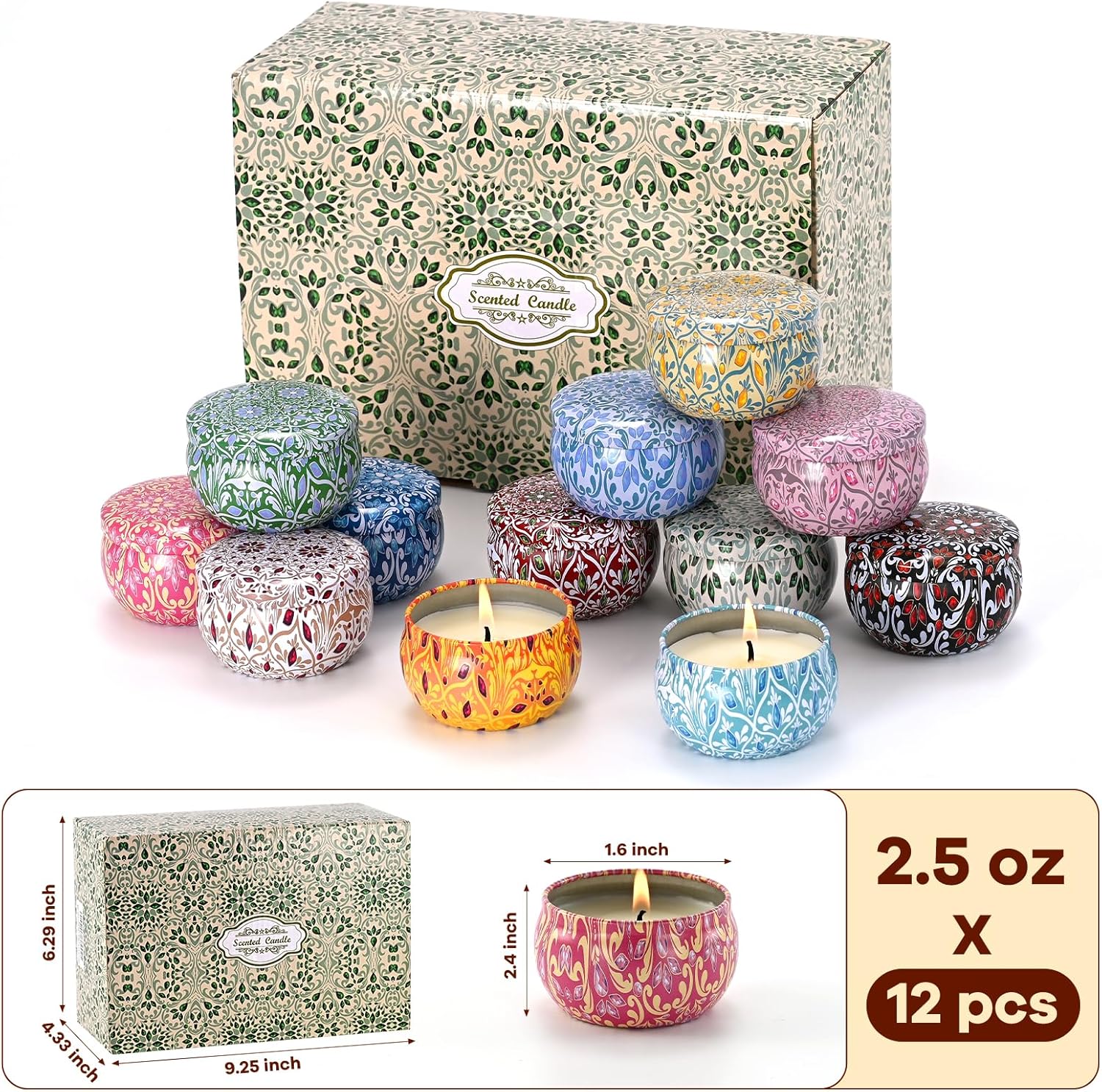 Soy Metal Scented Candle - View 7