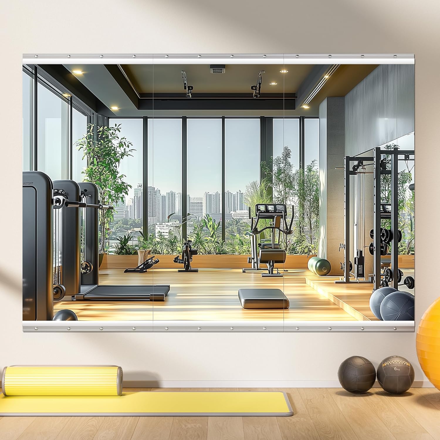 Glass Mirror — 95" — 48"x24"-3PCS