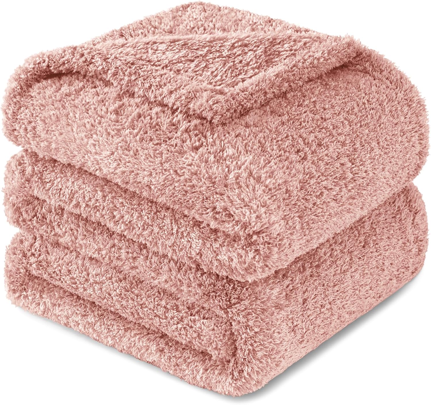 Beige Throw Pillow — 50" — Dusty Pink