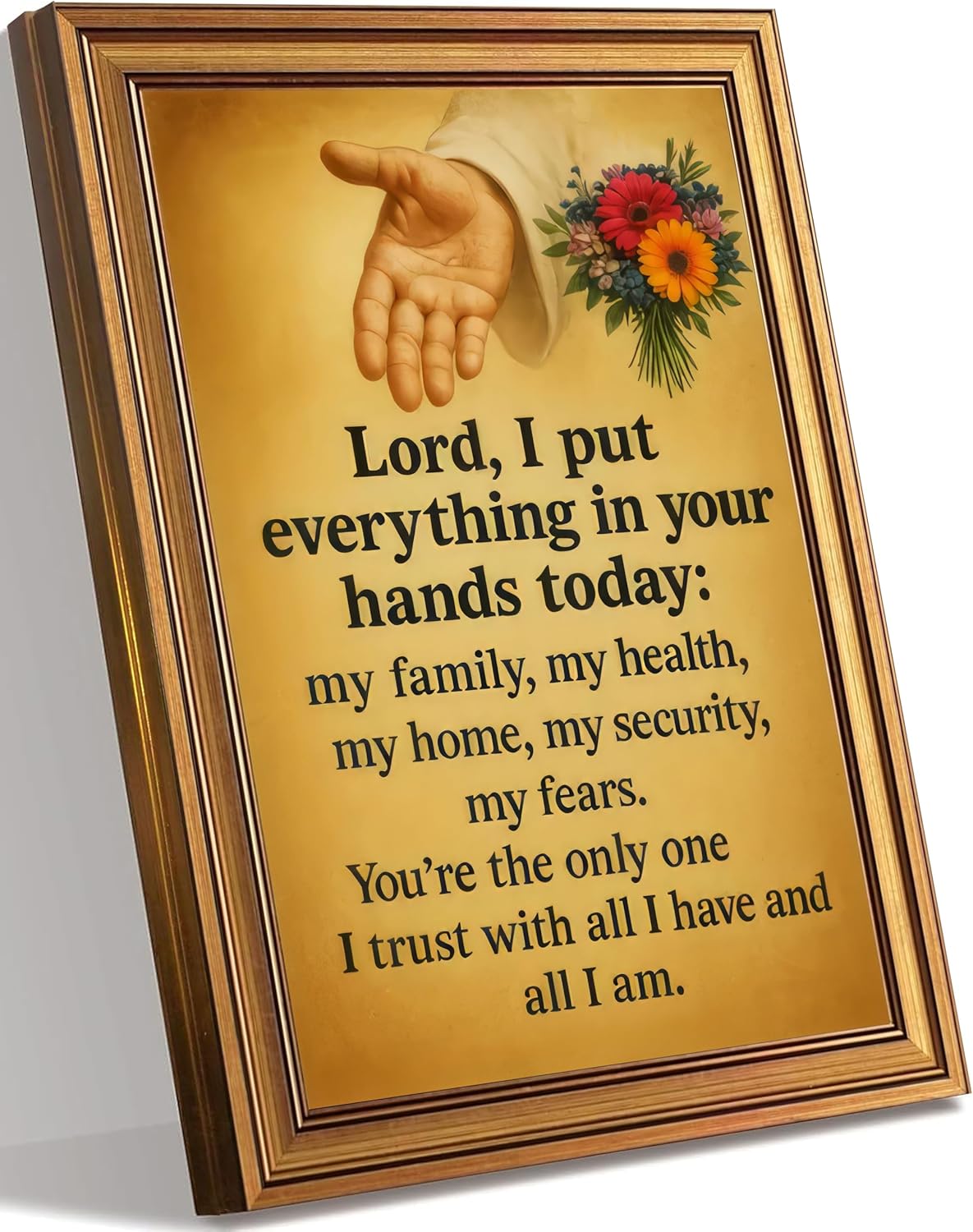 Framed Grey Canvas Wall Art — 16" — yesuqidao-Framed