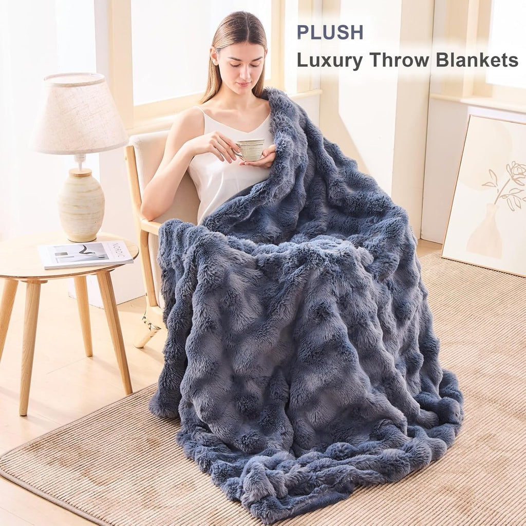 Boho Grey Throw Pillow — 60" - View 4