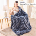 Boho Grey Throw Pillow — 60" - View 4