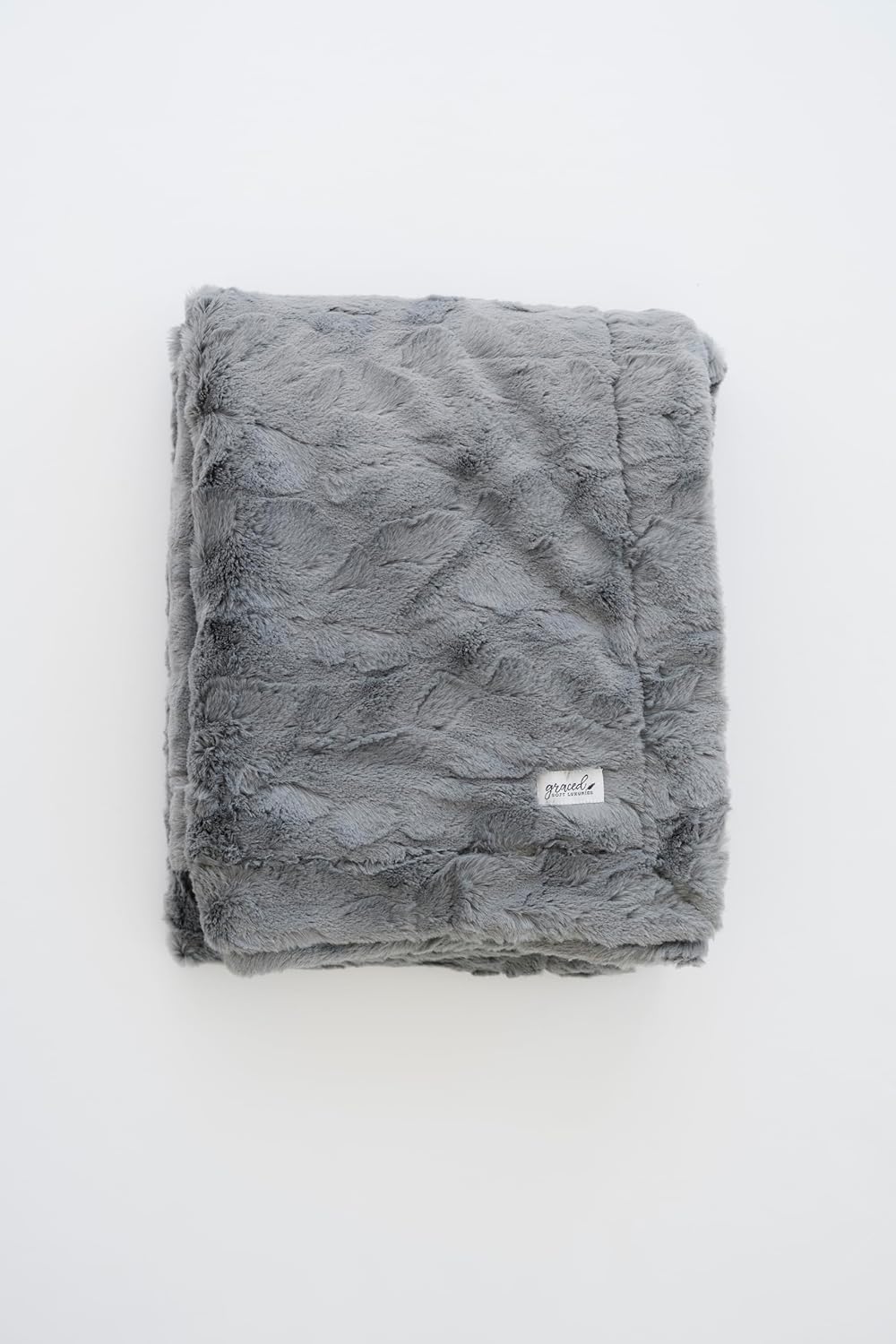 Modern Blue Throw Pillow — 60" — Solid Gray